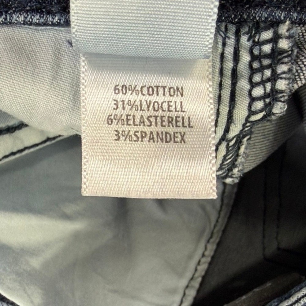 St. John Caviar Blue Straight Leg Fit Stretch Jeans Womens 6 Casual Italy Made - Picture 9 of 14